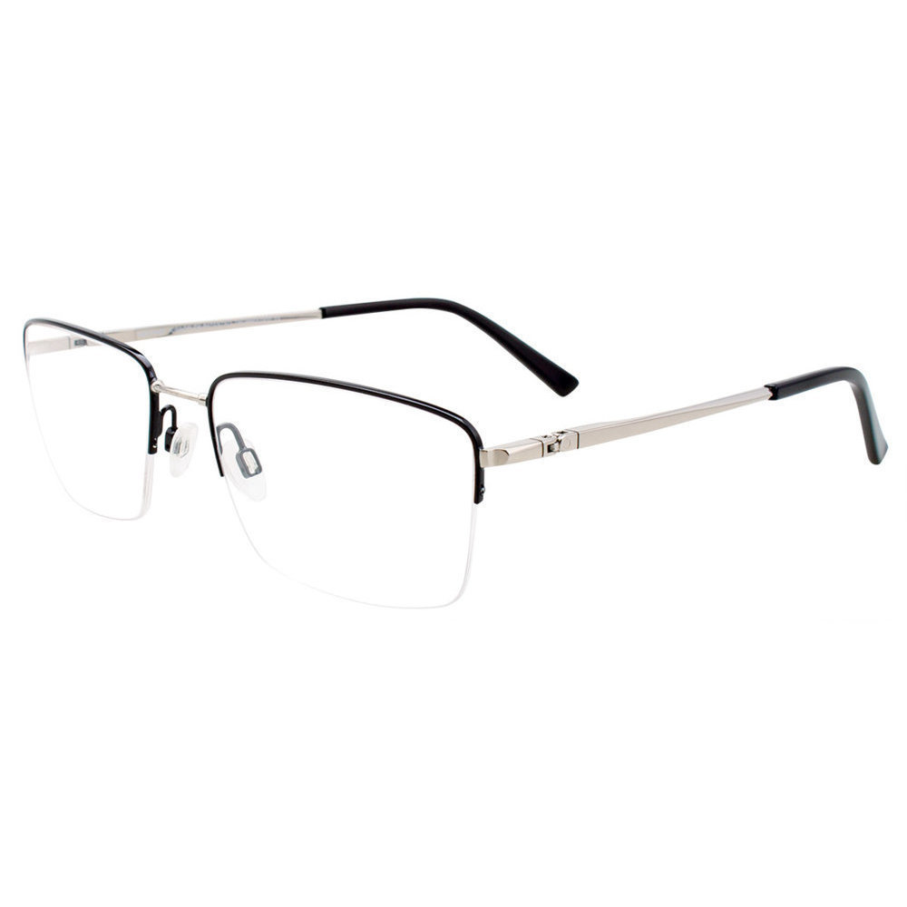 EASYTWIST ET996 Eyeglasses 090 Shiny Black   Silver 56mm